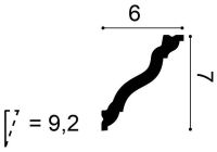 Карниз Orac Decor 2000x60x70 мм арт-CX177 — фото 3, Карнизы