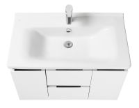 Товар: Тумба под раковину Aquaton Рене 76 подвесная Белая Грецкий орех арт-1A258601NRC80 - фото 2 Тумба под раковину Aquaton Рене 76 подвесная Белая Грецкий орех арт-1A258601NRC80 — фото 2, Тумбы под раковину