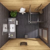 Душевой уголок Triton Каппа-Хром 90х90 профиль Хром стекло прозрачное арт-Щ0000054220 — фото 6, Душевые уголки трапеция