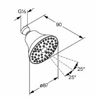 Товар: Верхний душ Kludi Freshline Хром арт-6219105-00 - фото 2 Верхний душ Kludi Freshline Хром арт-6219105-00 — фото 2, Верхние души