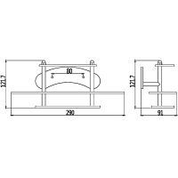 Стакан для зубных щеток Haiba двойной Хром арт-HB101 — фото 2, Стаканы для зубных щеток