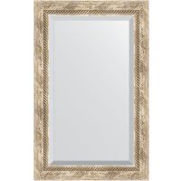 Зеркало Evoform Exclusive 83х53 с фацетом в багетной раме - Прованс с плетением 70 мм арт-BY 3407 — фото 1, Зеркала в ванную комнату