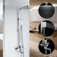 Душевая система Frap Нержавеющая сталь арт-F2421 — фото 4, Душевые стойки