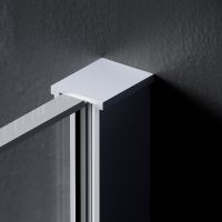 Душевая перегородка AM.PM Func 110 профиль Хром матовый стекло прозрачное арт-W84WI-110-F1-MTE — фото 4, Душевые перегородки