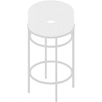 Консоль под раковину Artceram Vogue 44 Белая матовая арт-ACA058 05 — фото 5, Консоли для раковины