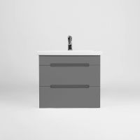 Тумба под раковину VIANT Марсель 70 подвесная Графит арт-VMAR70COG-T2YP — фото 3, Тумбы под раковину