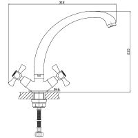 Смеситель для кухни Orange Classic Pro Хром арт-M72-002cr — фото 8, Смесители для кухни