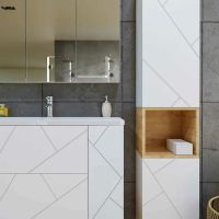 Тумба под раковину Бриклаер Кристалл 100 подвесная Белая арт-4627125415920 — фото 4, Тумбы под раковину