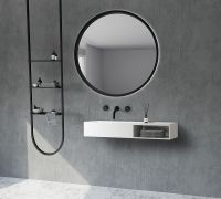 Раковина Abber Stein 80 Белая матовая арт-AS2649-0.8 — фото 4, Раковины подвесные