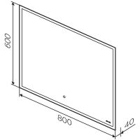 Зеркало AM.PM Spirit v2.0 80 с подогревом с подсветкой и сенсорным выключателем арт-M71AMOX0801SA — фото 10, Зеркала в ванную комнату