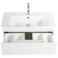 Тумба под раковину BelBagno 105 подвесная Bianco Lucido арт-ALBANO-CER-1050-2C-SO-BL — фото 4, Тумбы под раковину