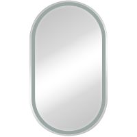 Зеркальный шкаф Reflection Black 450х800 с подсветкой Черный матовый арт-RF2003BL — фото 2, Зеркальные шкафы в ванную