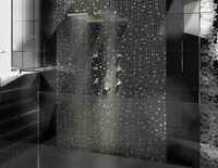 Керамический декор Cedam Lustri Righe Nero Lucido 20х50 см арт-DRN.041 — фото 2, Керамическая плитка