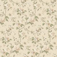 Обои LOYMINA Шелковый путь Флизелин (1*10,05) Бежевый/Зеленый, Цветы арт-SLK2 002/1 — фото 1, Обои для стен