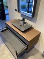 Тумба с раковиной Orka Craft 120 подвесная Орех Антрацит арт-5001127 — фото 2, Тумбы с раковиной