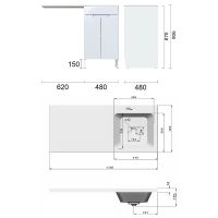 Товар: Тумба с раковиной Orange Sistema 110 R Белая арт-STD-110TUW+RAR - фото 13 Тумба с раковиной Orange Sistema 110 R Белая арт-STD-110TUW+RAR — фото 13, Тумбы с раковиной