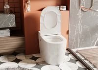 Унитаз Abber Bequem приставной с сиденьем Микролифт арт-AC1115P — фото 10, Умные унитазы