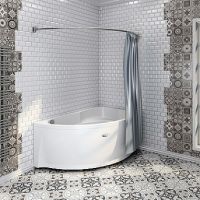 Карниз для ванны Radomir Vannesa Модерна 160x100 Хром арт-1-12-2-0-0-214 — фото 1, Карнизы для ванной