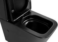 Унитаз компакт Abber Rechteck Черный матовый с бачком и сиденьем Микролифт арт-AC1210TMB — фото 5, Напольные унитазы