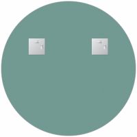 Зеркало Evoform Shadow d60 с металлической полочкой - Черный цвет арт-BY 0561 — фото 4, Зеркала в ванную комнату