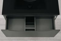 Тумба с раковиной Bond Wave 80 подвесная Графит матовый арт-T01807-S05B — фото 9, Тумбы с раковиной
