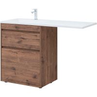 Тумба с раковиной Aquanet Токио 130 L Дуб веллингтон арт-335589 — фото 1, Тумбы с раковиной