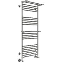 Водяной полотенцесушитель Terminus Аврора П22 500х1200 с полкой Хром, нижнее подключение, G 1/2" ВР, с угловым соединением арт-4670078529244 — фото 1, Водяные полотенцесушители