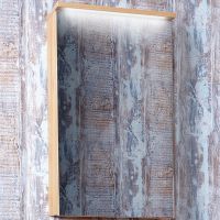 Зеркальный шкаф Бриклаер Форест 40 с подсветкой Дуб золотой Антрацит арт-4627125414695 — фото 2, Зеркальные шкафы в ванную