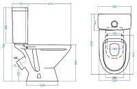 Унитаз Santek Лига 1.WH30.2.197 с бачком и сиденьем арт-1WH302197 — фото 4, Напольные унитазы