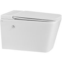 Унитаз Abber Rechteck подвесной с сиденьем Микролифт арт-AC1202P — фото 1, Умные унитазы