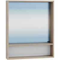 Зеркало СанТа Прима 60 Дуб светлый арт-700346 — фото 1, Зеркала в ванную комнату