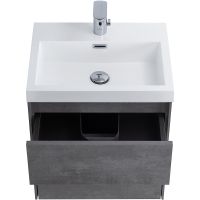 Тумба под раковину BelBagno Pietra Mini 50 подвесная Stucco Cemento арт-PIETRA MINI-500AS-2C-SO-SCM — фото 4, Тумбы под раковину