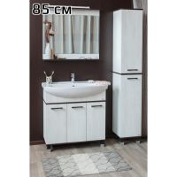 Шкаф пенал Sanflor Толедо 32 R Венге Орегон арт-Н0000001272 — фото 1, Пеналы для ванной комнаты