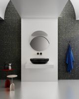 Раковина-чаша Abber Kristall 60 Черная арт-AT2805Onyx — фото 5, Раковины накладные