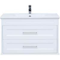 Тумба под раковину Aquanet Бостон 100 М подвесная Белый матовый арт-209678 — фото 1, Тумбы под раковину