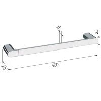 Товар: Полотенцедержатель Remer Lounge Белый матовый арт-LN40BO - фото 2 Полотенцедержатель Remer Lounge Белый матовый арт-LN40BO — фото 2, Полотенцедержатели