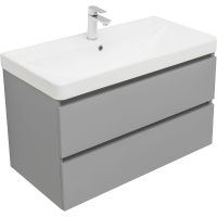 Тумба под раковину Aquanet Вега 90 подвесная Мисти грин арт-329604 — фото 14, Тумбы под раковину