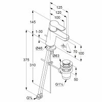 Комплект смесителей Kludi Pure Easy Хром арт-376300565 — фото 11, Готовые комплекты для ванной комнаты