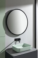 Зеркало Allen Brau Infinity 60 с подсветкой Черное с сенсорным выключателем арт-1.21022.BL — фото 9, Зеркала в ванную комнату