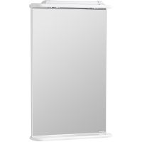 Зеркало Aquaton Мира 50 с подсветкой Белое арт-1A019802MR010 — фото 1, Зеркала в ванную комнату