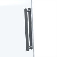 Душевая дверь Vincea Como Soft 110 профиль Вороненая сталь стекло прозрачное арт-VDS-1CS110CLGM — фото 9, Раздвижные душевые двери