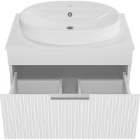 Тумба с раковиной Brevita Enfida 70 подвесная Белая матовая арт-УТ000014764 — фото 3, Тумбы с раковиной