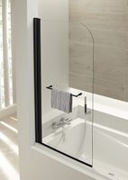 Товар: Шторка на ванну Jacob Delafon Odeon Up 80x145 профиль Черный матовый стекло прозрачное арт-E4932-BL - фото 2 Шторка на ванну Jacob Delafon Odeon Up 80x145 профиль Черный матовый стекло прозрачное арт-E4932-BL — фото 2, Шторки для ванной распашные