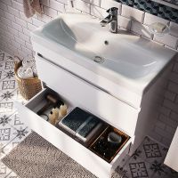 Тумба с раковиной Iddis Zodiac 80 подвесная Белая арт-ZOD8CB0i95K — фото 6, Тумбы с раковиной