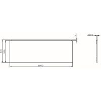 Фронтальная панель для ванны AM.PM X-Joy 160 Белая арт-W94A-160-070W-P1 — фото 5, Экраны для ванн
