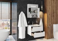 Тумба под раковину Onika Айленд 60.13 подвесная Белая арт-106114 — фото 6, Тумбы под раковину