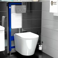 Унитаз Point Виктория подвесной с сиденьем Микролифт арт-PN41061 — фото 6, Подвесные унитазы