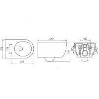 Комплект унитаза с инсталляцией Berges Novum с сиденьем Микролифт и Белой клавишей смыва арт-043250 — фото 10, Комплекты унитаз + инсталляция