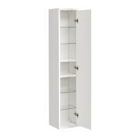 Шкаф пенал Aquaton Римини 30 подвесной Белый глянец арт-1A232703RN010 — фото 2, Пеналы для ванной комнаты