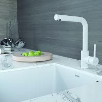 Смеситель для кухни Paulmark Kassel Белый матовый арт-Ka214311-431TW — фото 2, Смесители для кухни